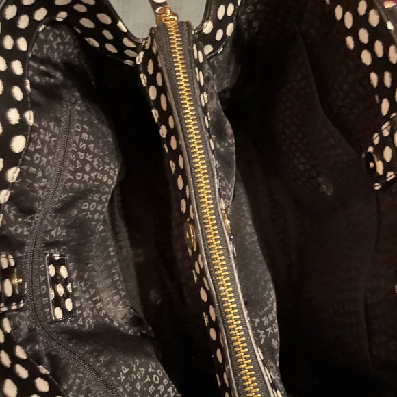 KATE SPADE Black And White Polka Dot Evangeline - Picture 4 of 6